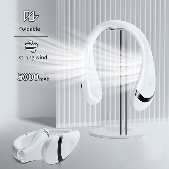 Bellissimo Fiore™ Hanging Neck Foldable Fan